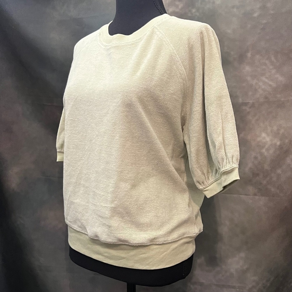 Rails Lia Julep Green Terrycloth Cotton Polyester Blend Pullover Top Size Medium - Picture 3 of 8